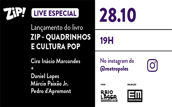 Lançamento mundial de ZIP - QUADRINHOS E CULTURA POP