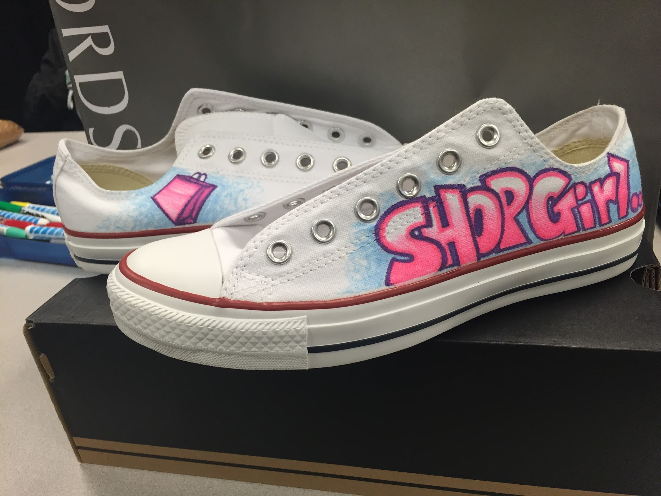 Custom Graffiti Art on Converse Shoes — AM Style Entertainment