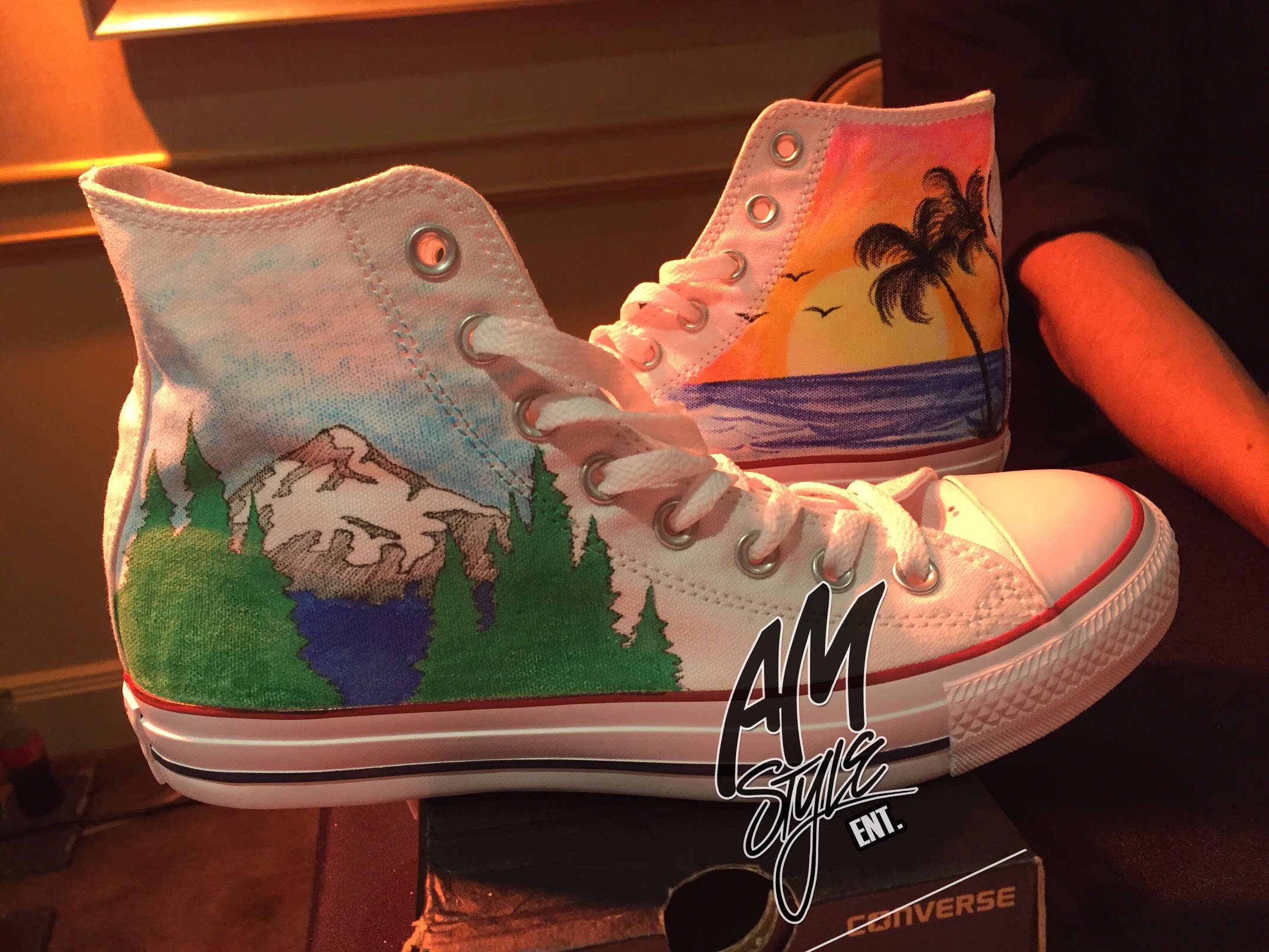 Custom Graffiti Art on Converse Shoes — AM Style Entertainment