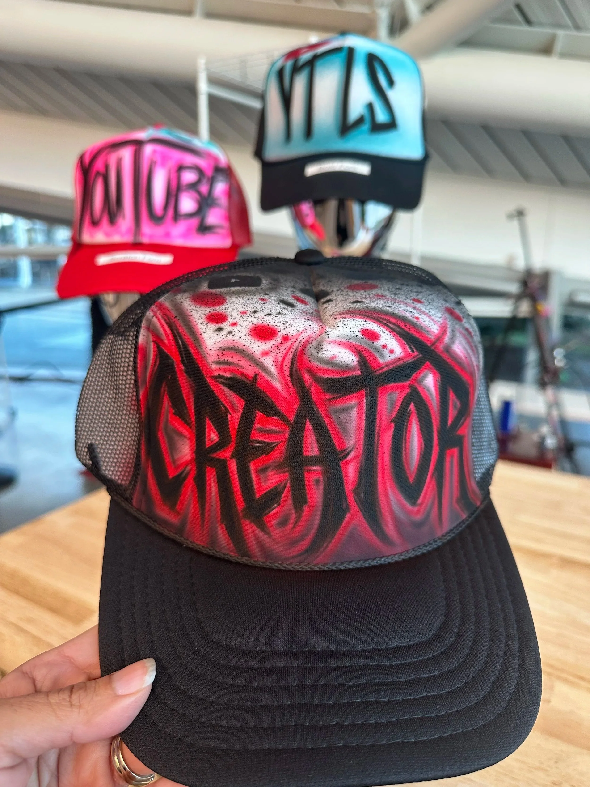 Airbrush activation at Los Angeles corporate event