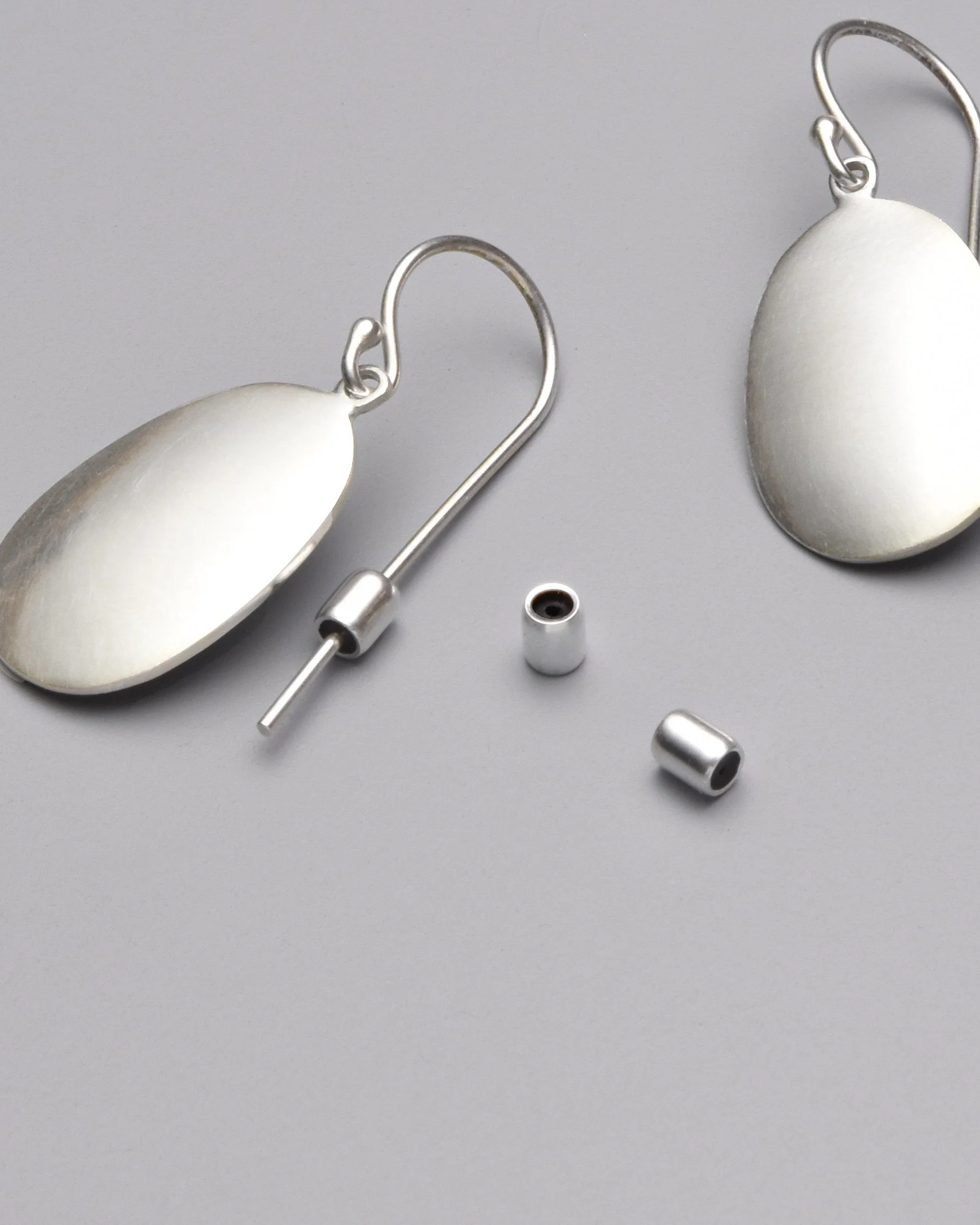 Earring Keepers / Satin Sterling Silver (5 pairs)