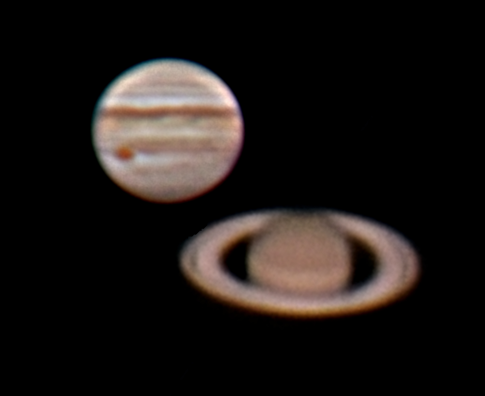 Jupiter in Motion and the Rings of Saturn