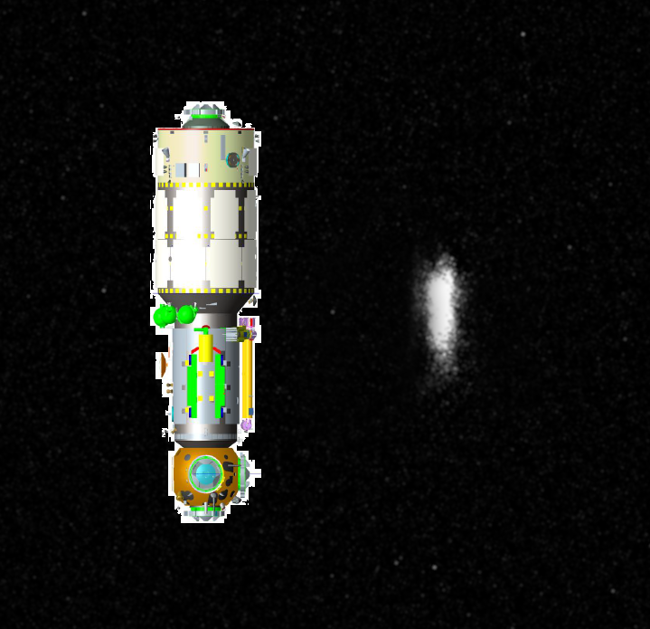 First Images of the Chinese Tianhe-1 Space Station