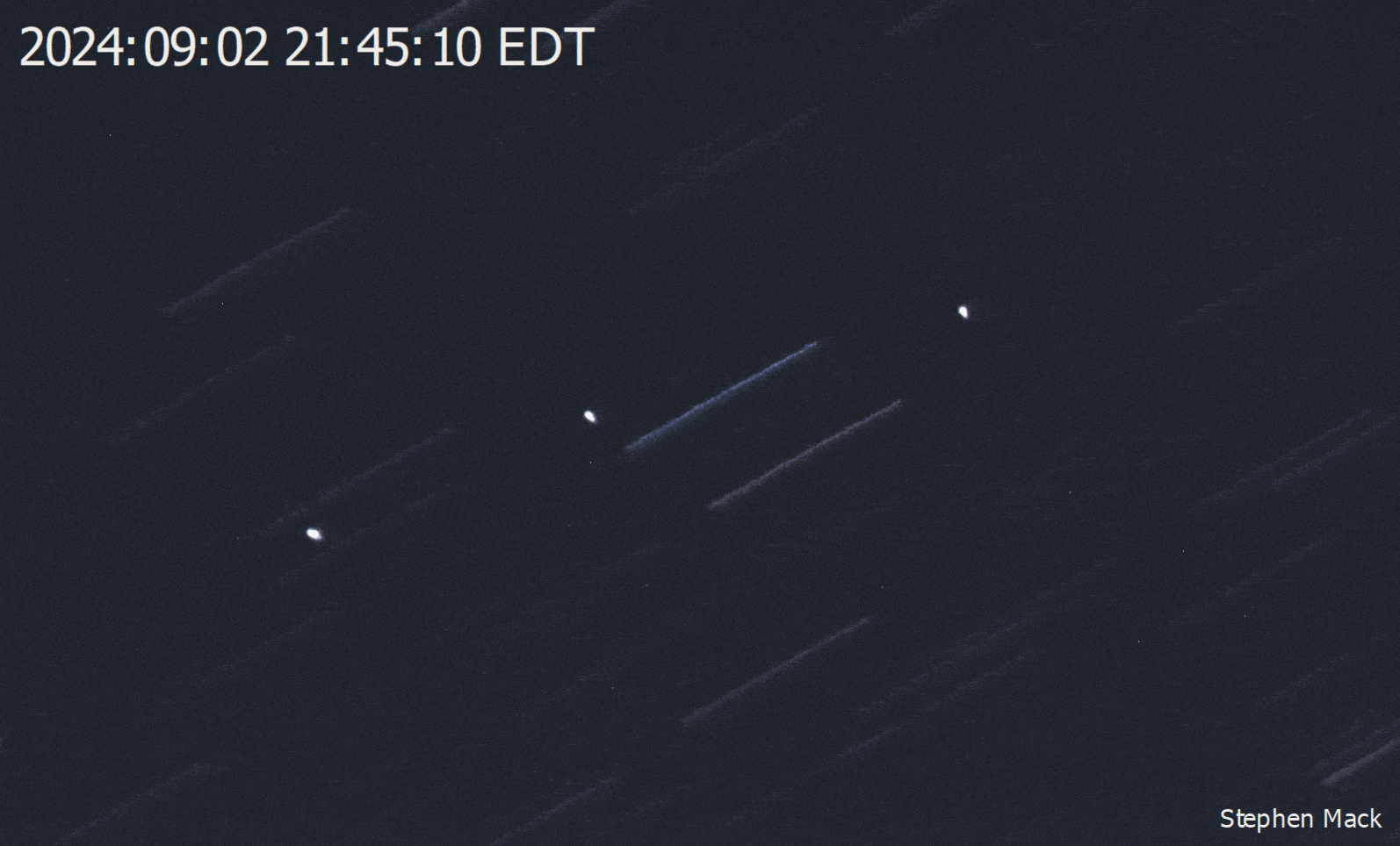 Three Satellite Eclipse