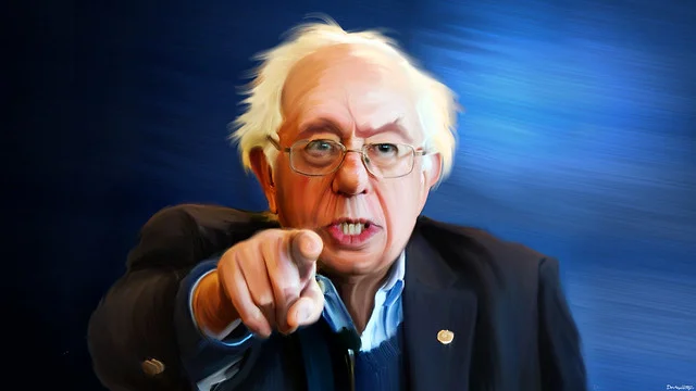 Bernie Sanders - Painting ( DonkeyHotey )