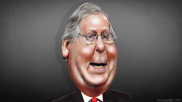 Mitch McConnell- Caricature ( DonkeyHotey )