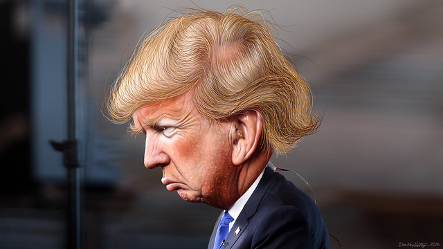 Donald Trump - Caricature ( DonkeyHotey )