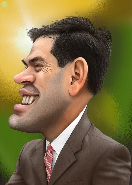 Marco Rubio - Caricature ( DonkeyHotey )