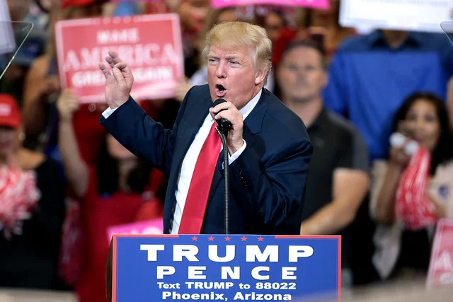 Donald Trump at a campaign rally prior to the 2016 election ( Gage Skidmore )