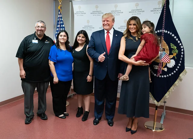 President Trump and the First Lady in El Paso, Texas ( The White House )