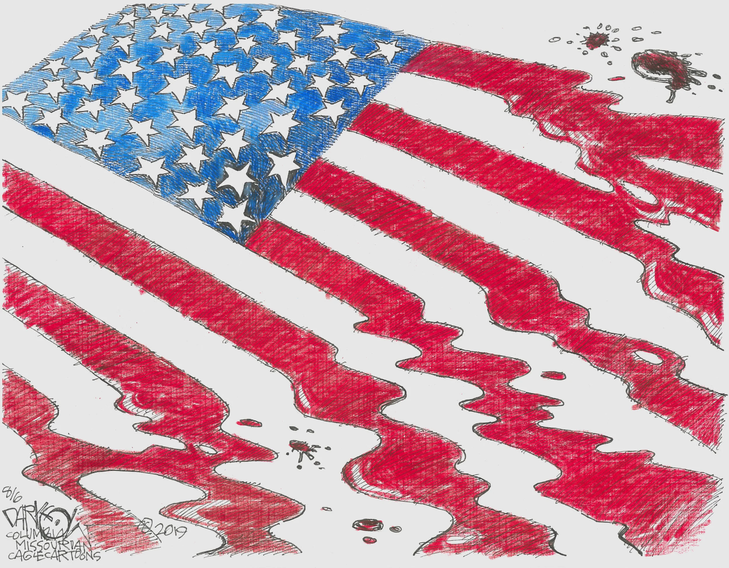 Hate and Gun Violence ( John Darkow )