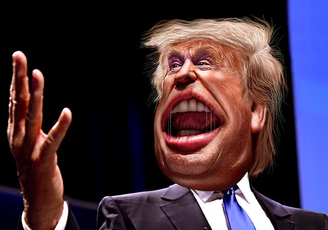 Donald Trump - Caricature ( DonkeyHotey )