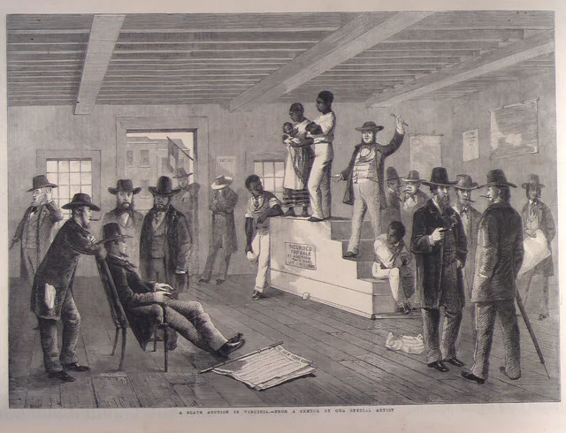 Slave auction in Richmond, Virginia ( elycefeliz )