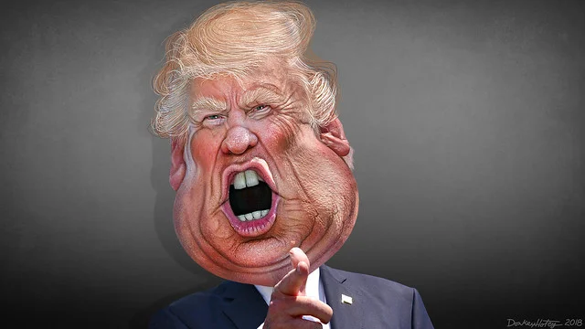 Donald Trump - Caricature ( DonkeyHotey )