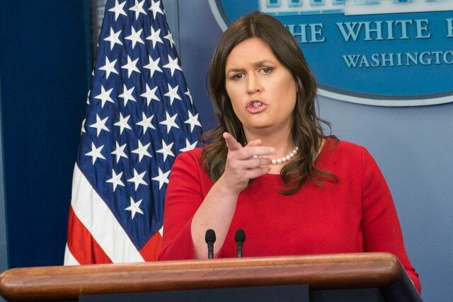 Sarah Huckabee Sanders Chokes Up at Student’s Question on Shootings ( New Filmy World )