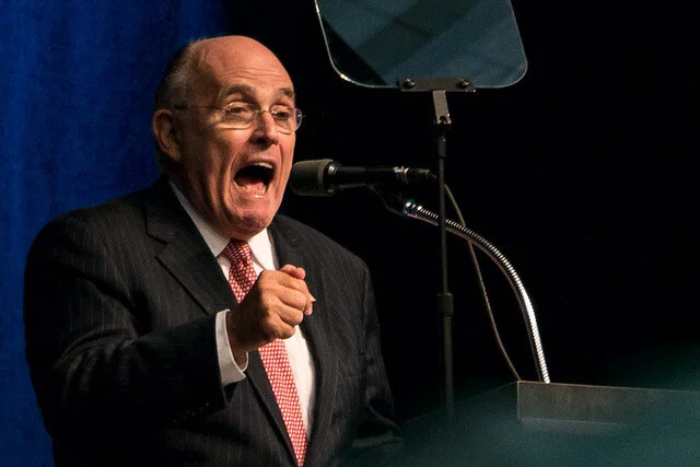 Former New York City Mayor Rudy Giuliani ( Iowa Public Radio Images )
