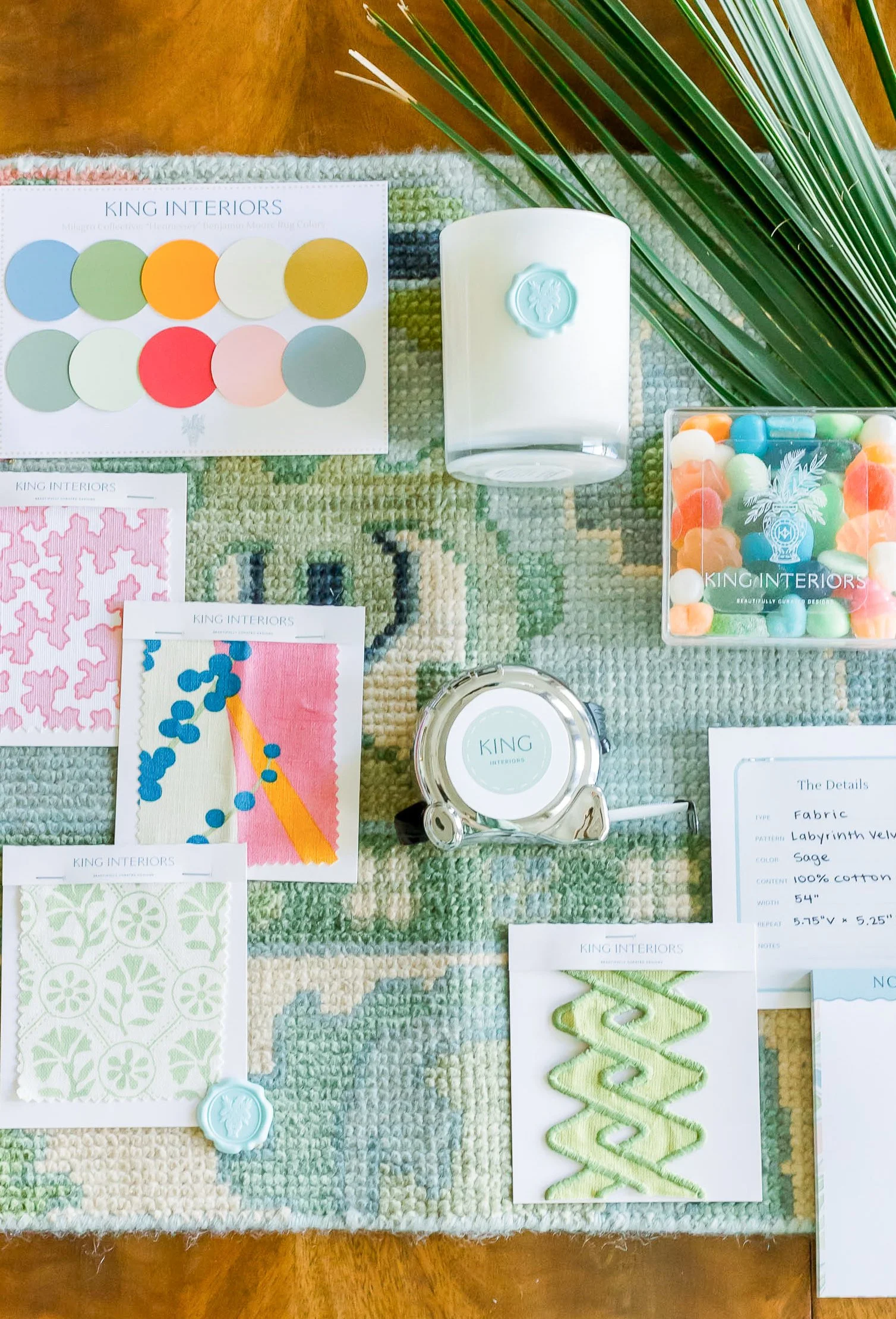 Curated Virtual Interior Design Services with samples & swatches mailed to you by King Interiors in Charlotte, North Carolina