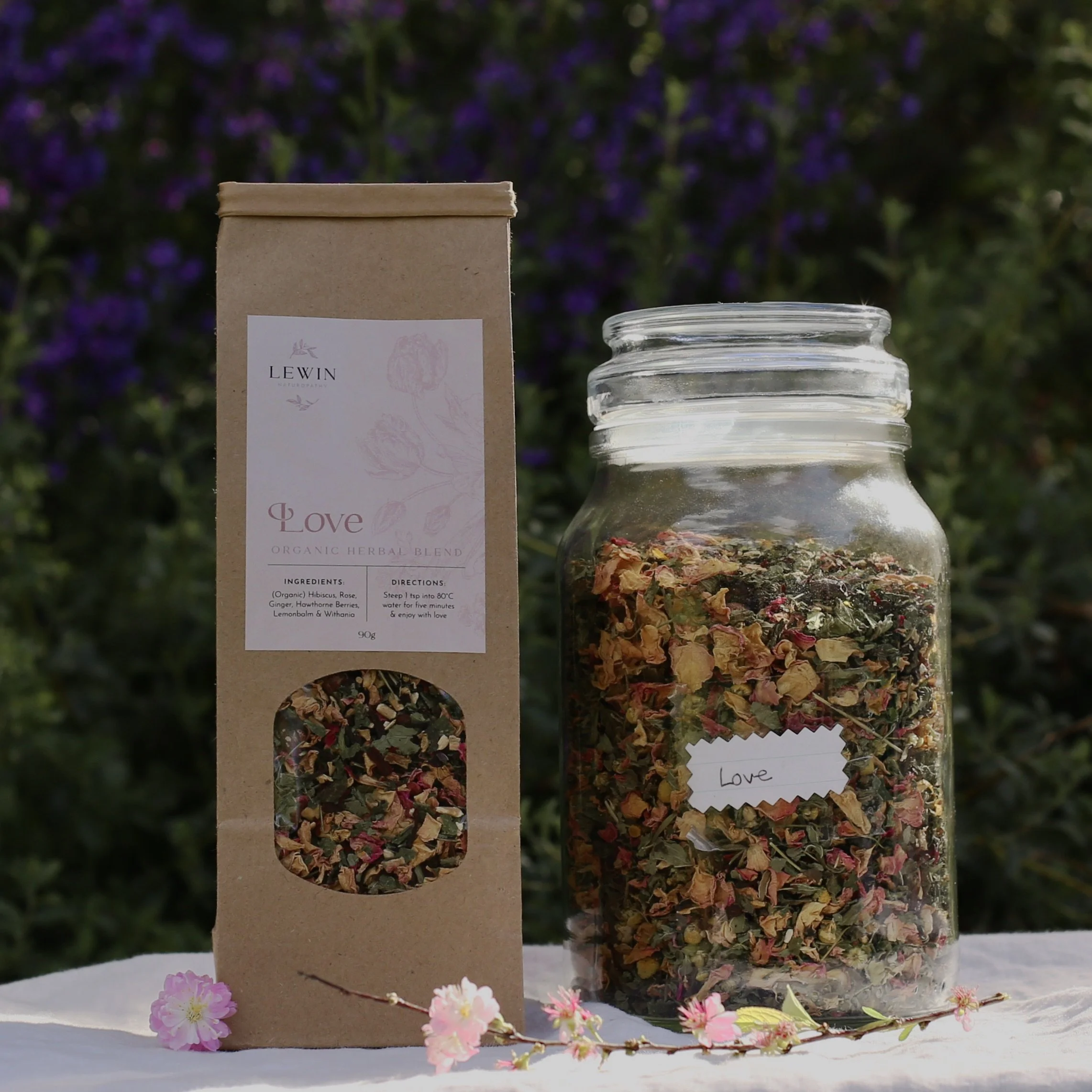 Naturopathic Love Tea for Heart Health | Antioxidant Herbal Tea with Hibiscus, Rose & Ginger Australia.jpeg