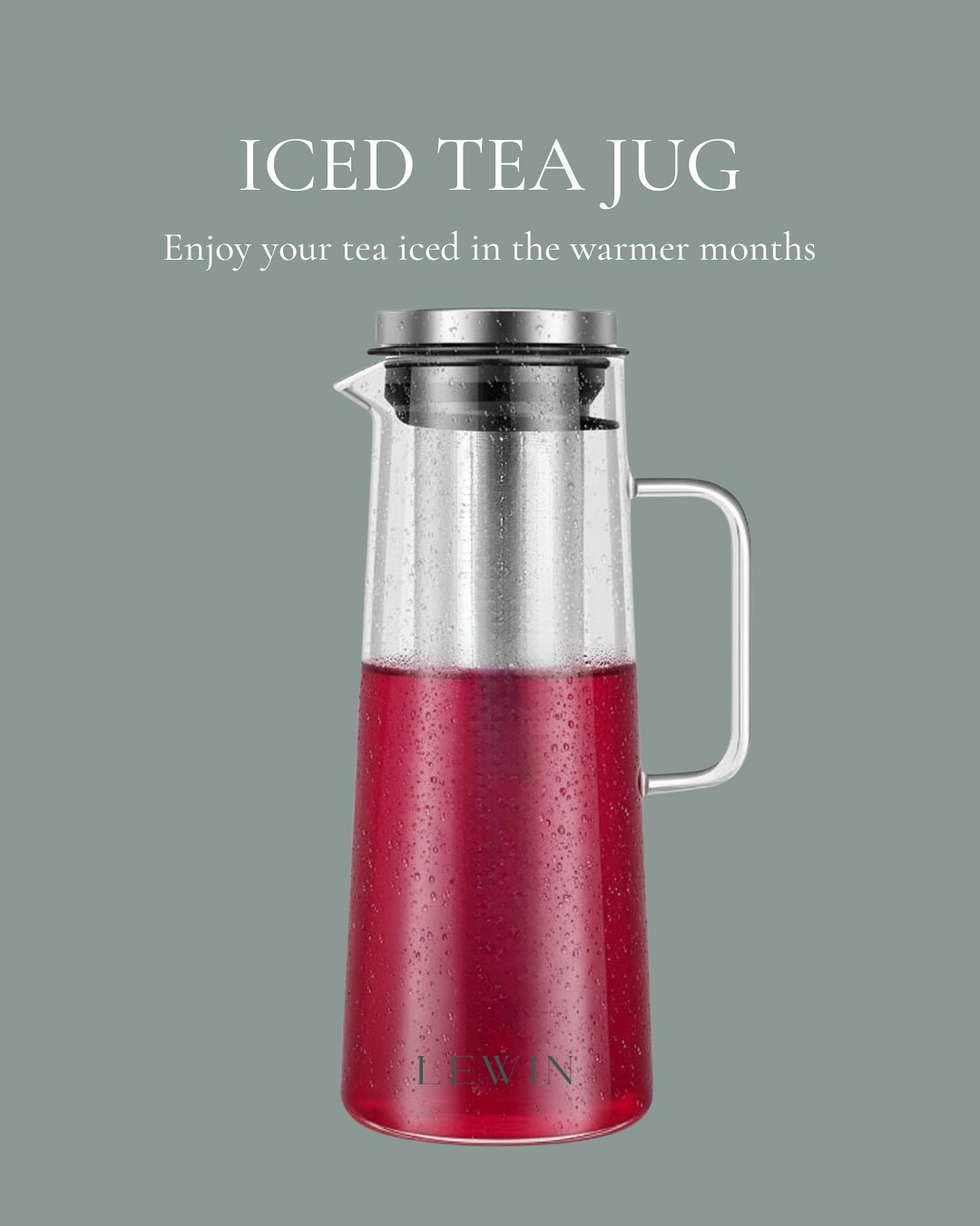 ☀️ The weather’s heating up here in Byron Bay — perfect timing for our NEW Iced Tea Jugs 🧊🌿
Enjoy your favourite Lewin Naturopathy blends all year round by brewing them iced!
Right now we’re loving Digest served chilled - so refr