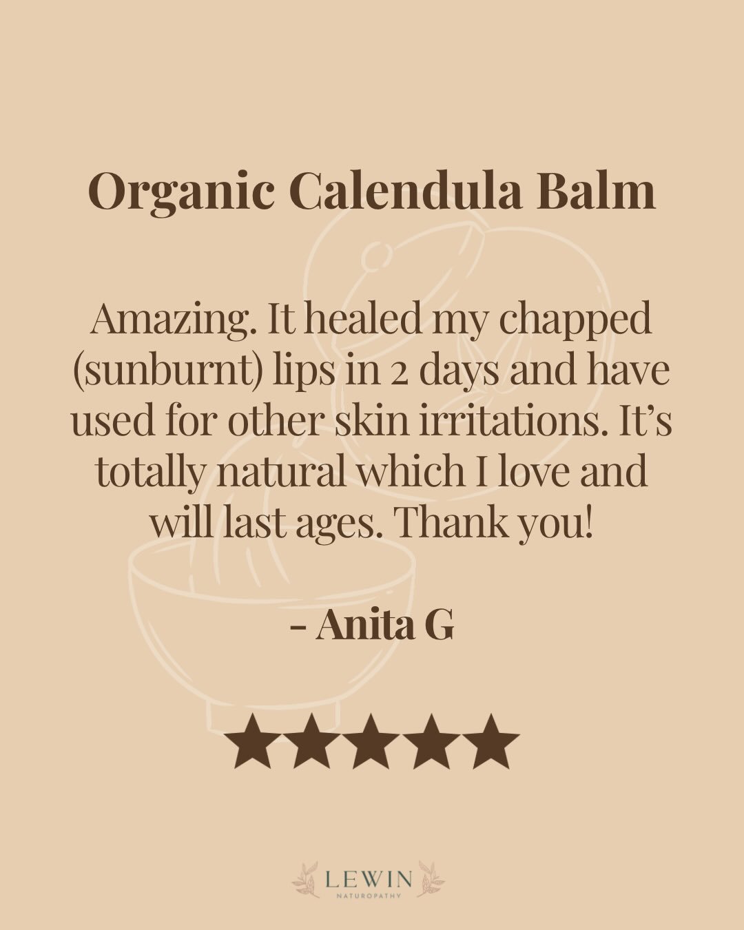 Have you tried our Calendula balm? We get such positive feedback from literally everyone that&rsquo;s ordered it! 🌼

We make the balm in super small batches with only the best quality ingredients. 

It&rsquo;s a handbag staple for me as a lip balm t