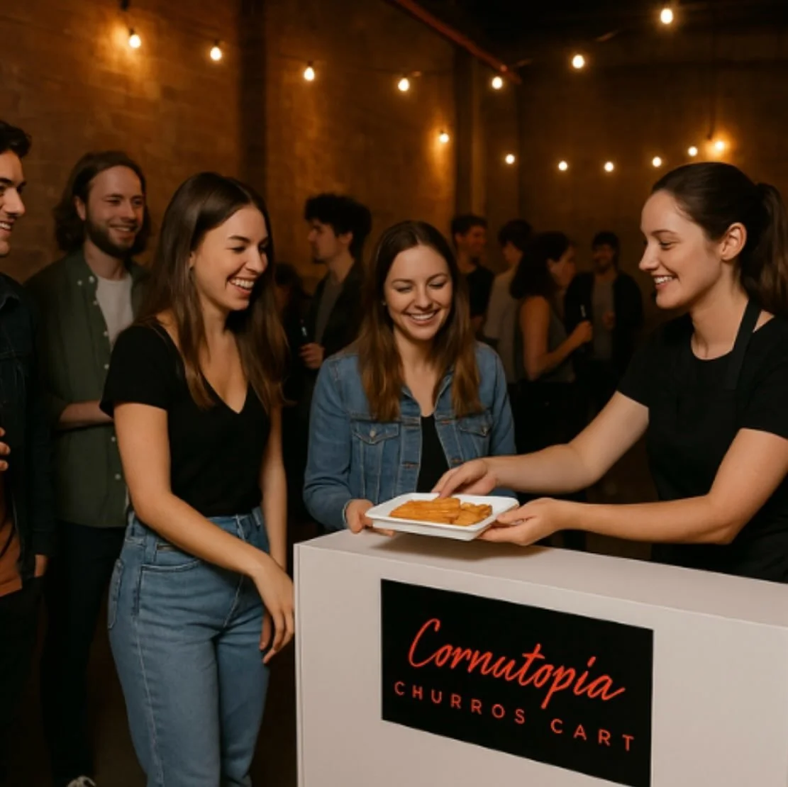 ✨ Meet the newest members of the Cornutopia family &mdash; our Churros Carts! ✨ Golden Mexican donuts, dusted in cinnamon sugar and served warm with rich dipping sauces 🇲🇽
Perfect for weddings, corporate events, school functions, and private partie
