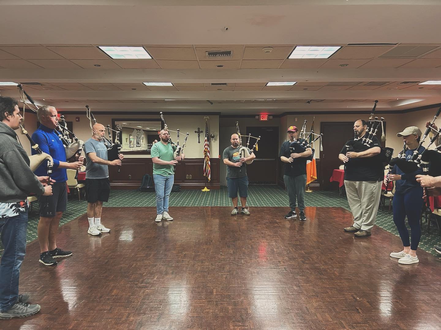 We had a great practice this past weekend in preparation for our travels to Virginia! 

#virginiatattoo #roisindubh #pipeband #eastislip