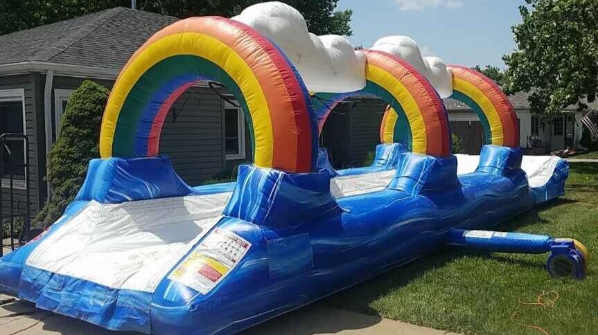 Rainbow Slip-N-Slide