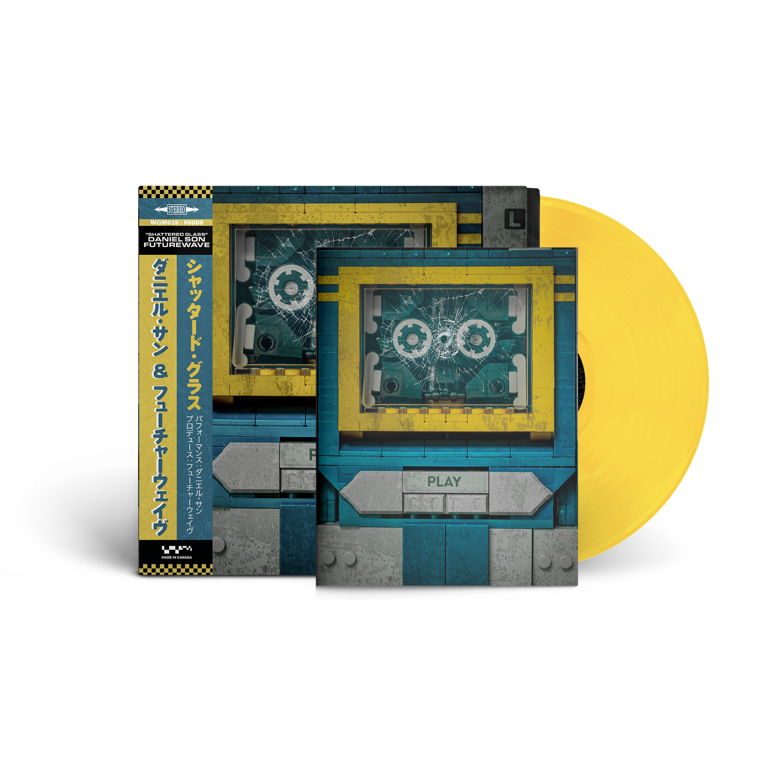PRE ORDER : DLX Shattered Glass Vinyl : Bumble Bee Yellow OBI