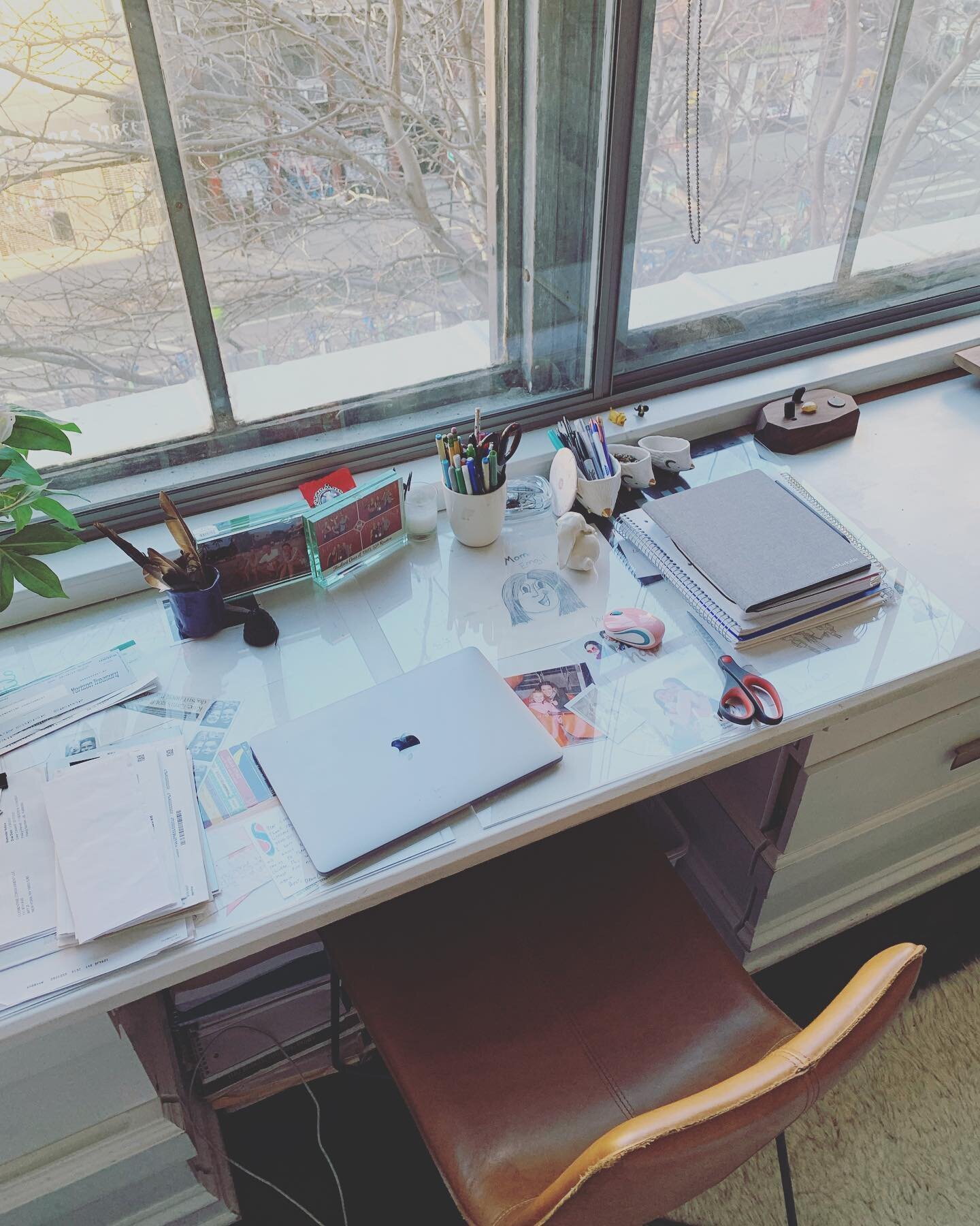 New Year, clean desk! Though, tbh, I will probably write at the dining room table&mdash;closer to the cookies.