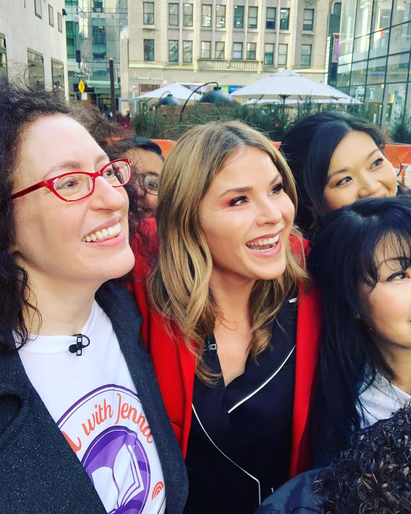 I was at the Today Show this morning with a whole bunch of the Read With Jenna authors. It was humbling and inspiring at the same time. I&rsquo;m the worst photographer of all time, but managed to get these faces in focus: @jennabhager @laurenfoxwrit