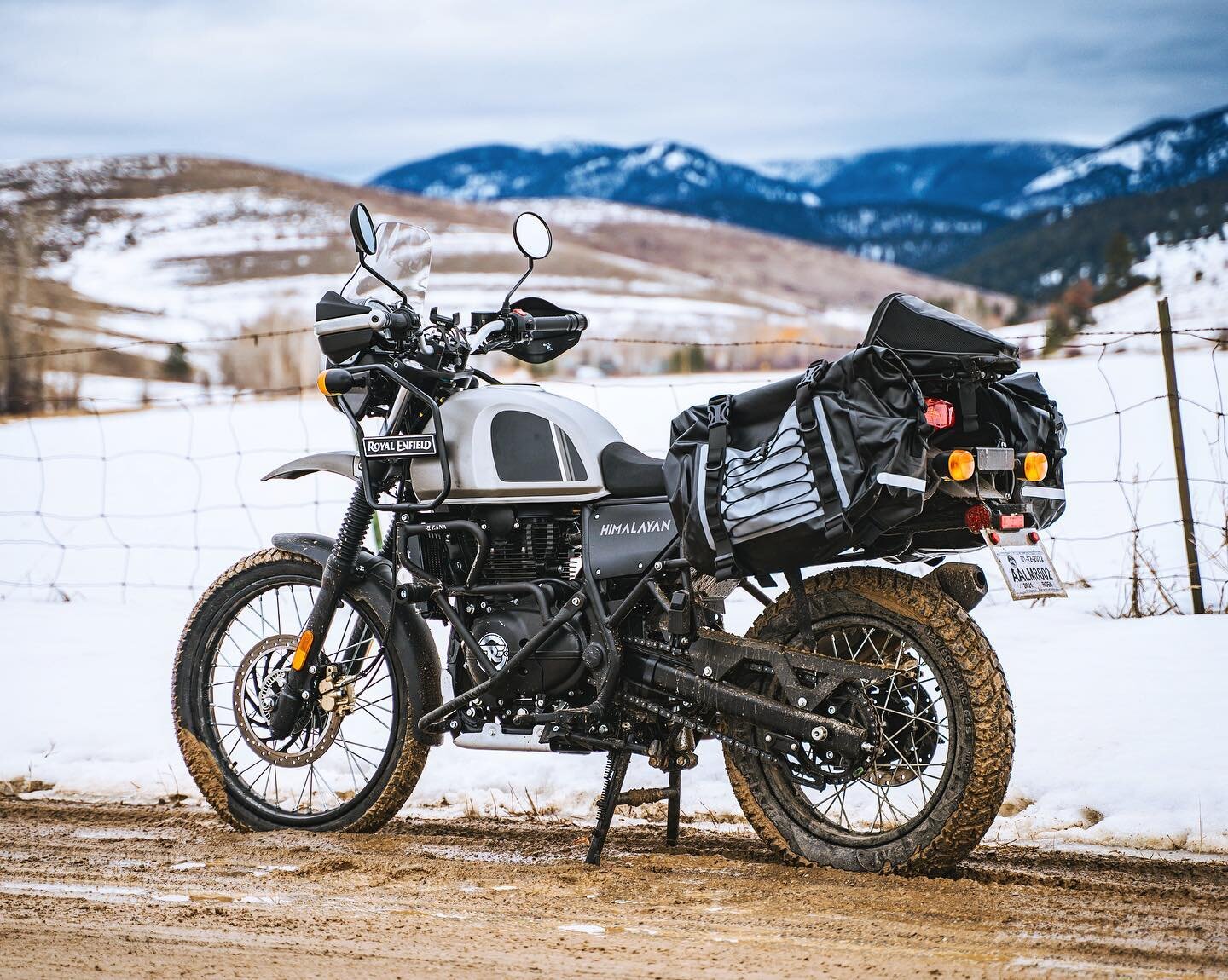 Went for a 30 mile cruise around town the other day while running work errands &amp; a quick detour to find some mud to get a little taste of what this Himalayan is capable of.

I was sliding around due to the few inches of mud engulfing the tires- b