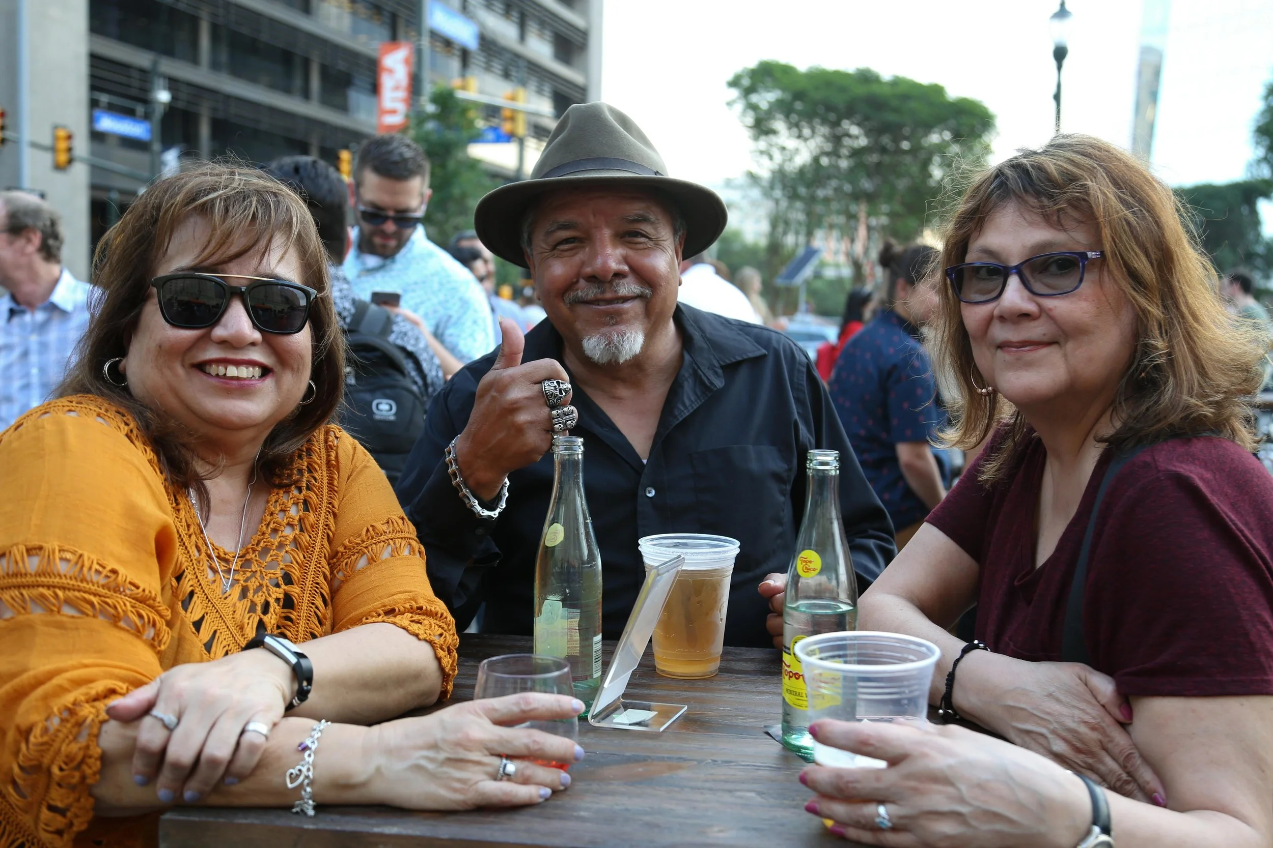 Revelers enjoy the evening downtown. (Photos by: GA Media Media Productions .)