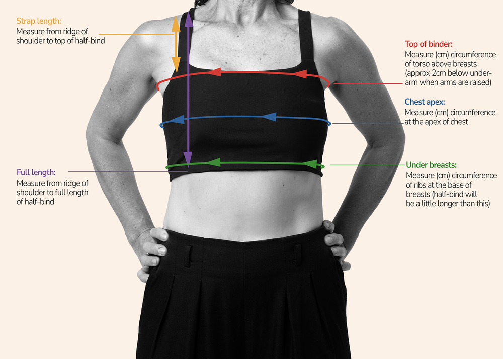 Half-Bind measurement chart