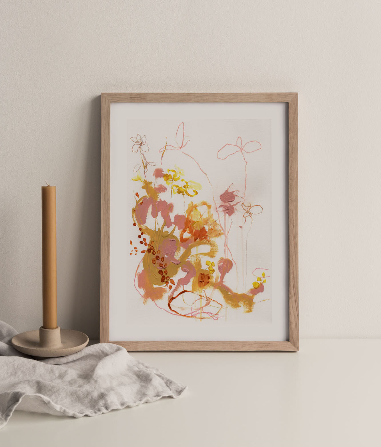 'Soul Signature 7'. Acrylic and Mixed Media Painting on A3 Cotton Paper (11.69 x 16.53) inches