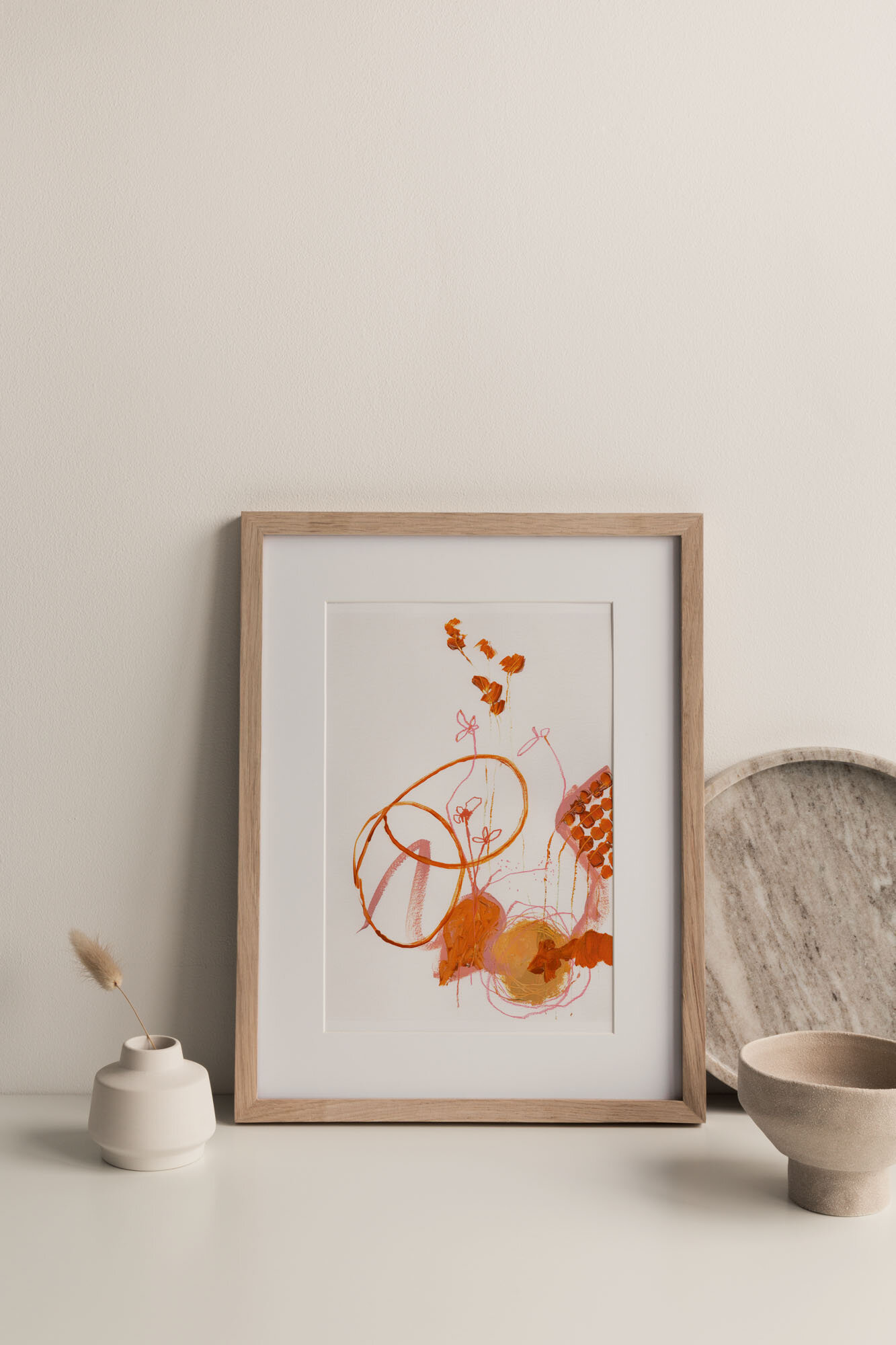 'Soul Signature 18'. Acrylic and Mixed Media Painting on A3 Cotton Paper (11.69 x 16.53 inches)