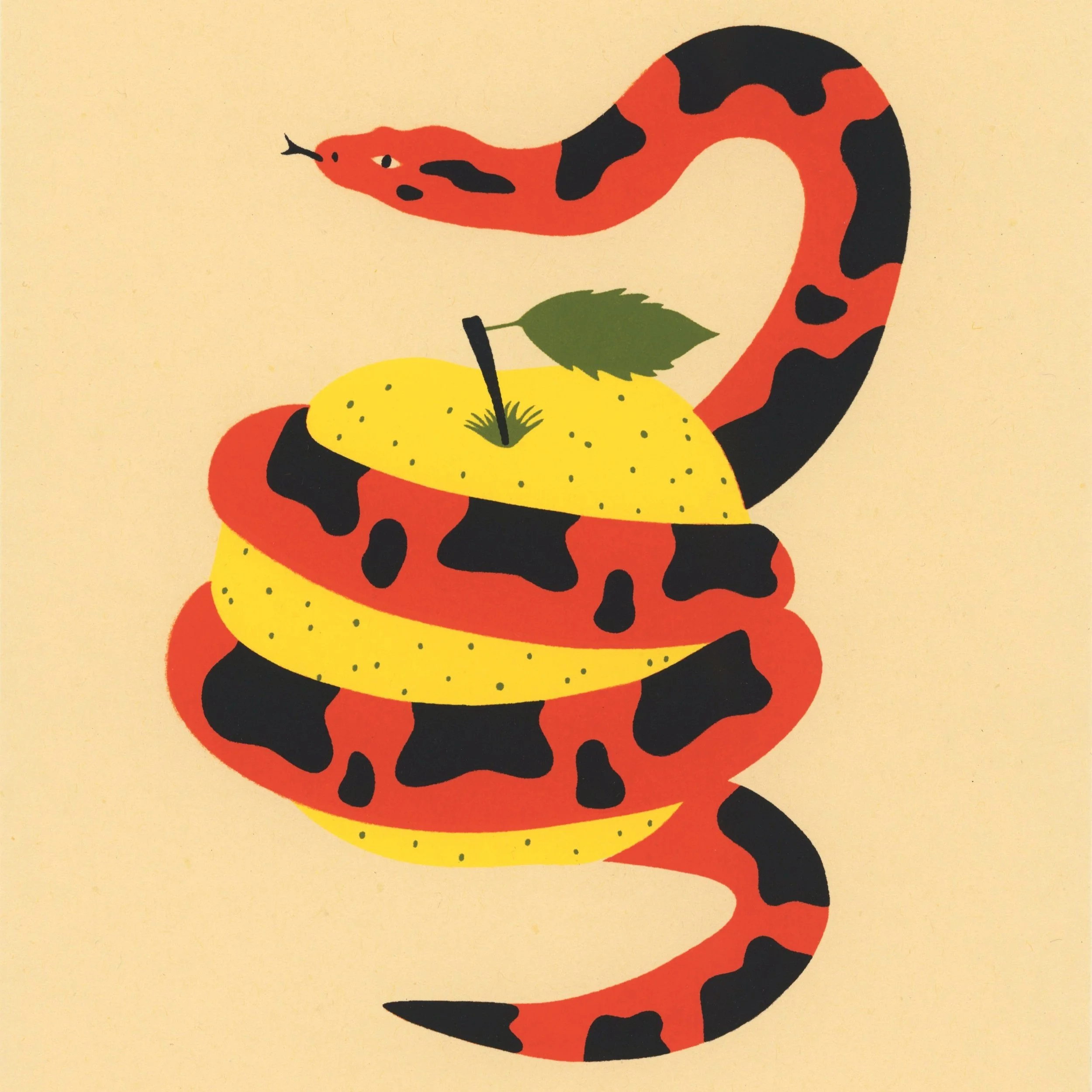 serpent+pomme+screen+print+bisque+serpent+pomme+.jpg