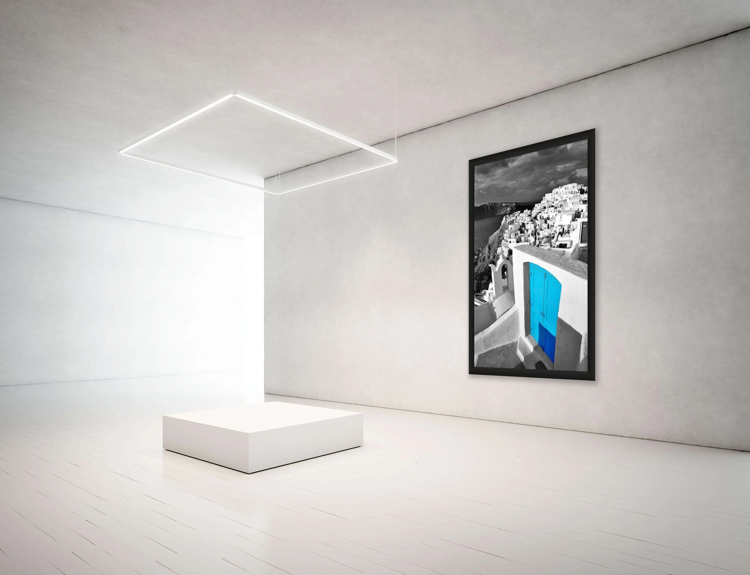 Santorini art gallery. Oia village picture