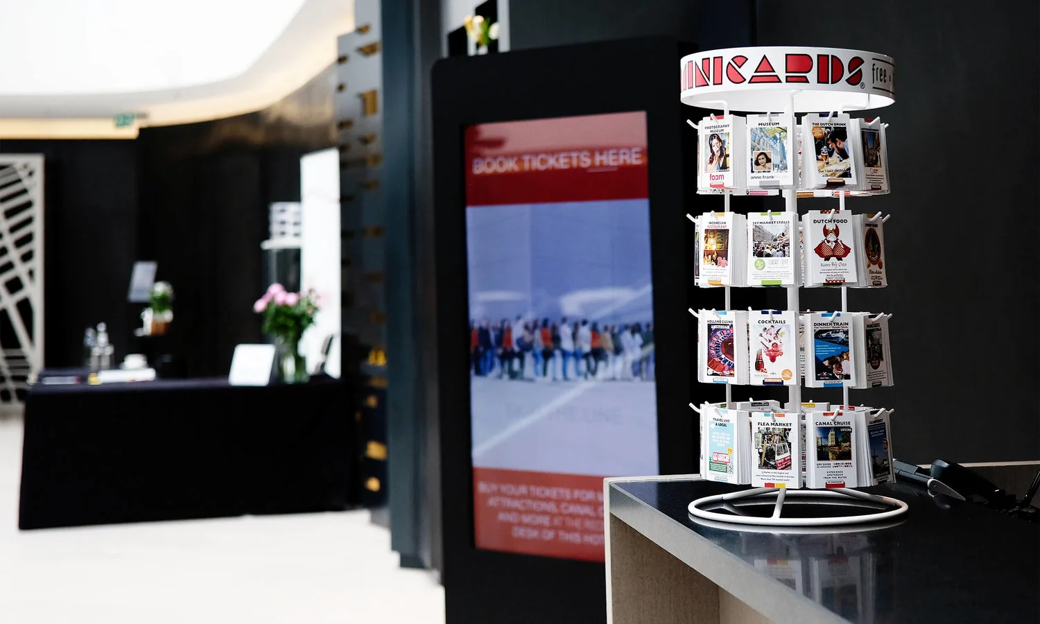 Customer survey digital screens: "We now have more interaction with our hotel guests"