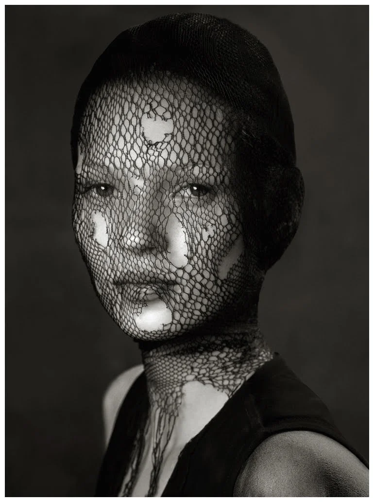 Kate Moss in Torn Veil, Marrakech, 1993