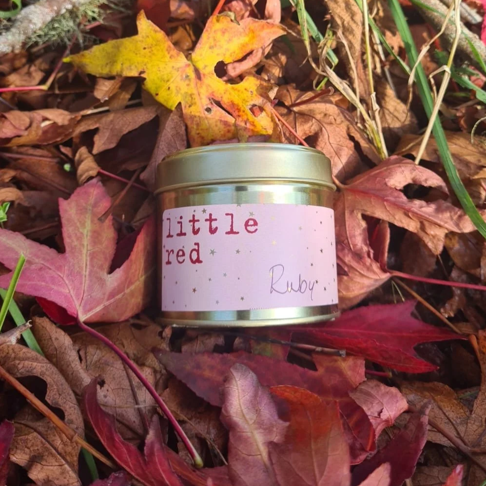 Little Red Ruby Candle