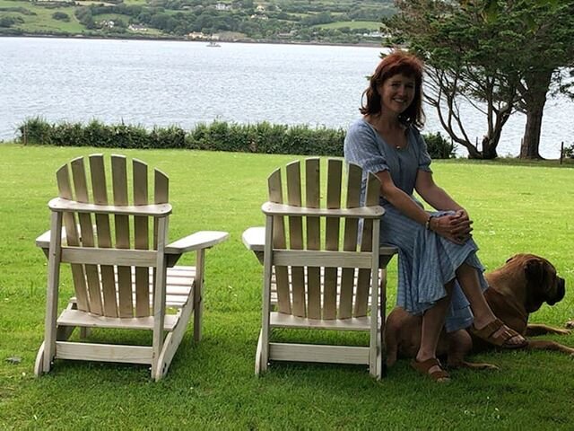 Chillin' between shots with Gus, resident big boy @blairscove this day last week. What a secluded, peaceful West Cork gem. Thank you for making us feel so welcome &amp; at home in your beautiful microcosm. Photo by Jamie @loominations.irish.throws.
?