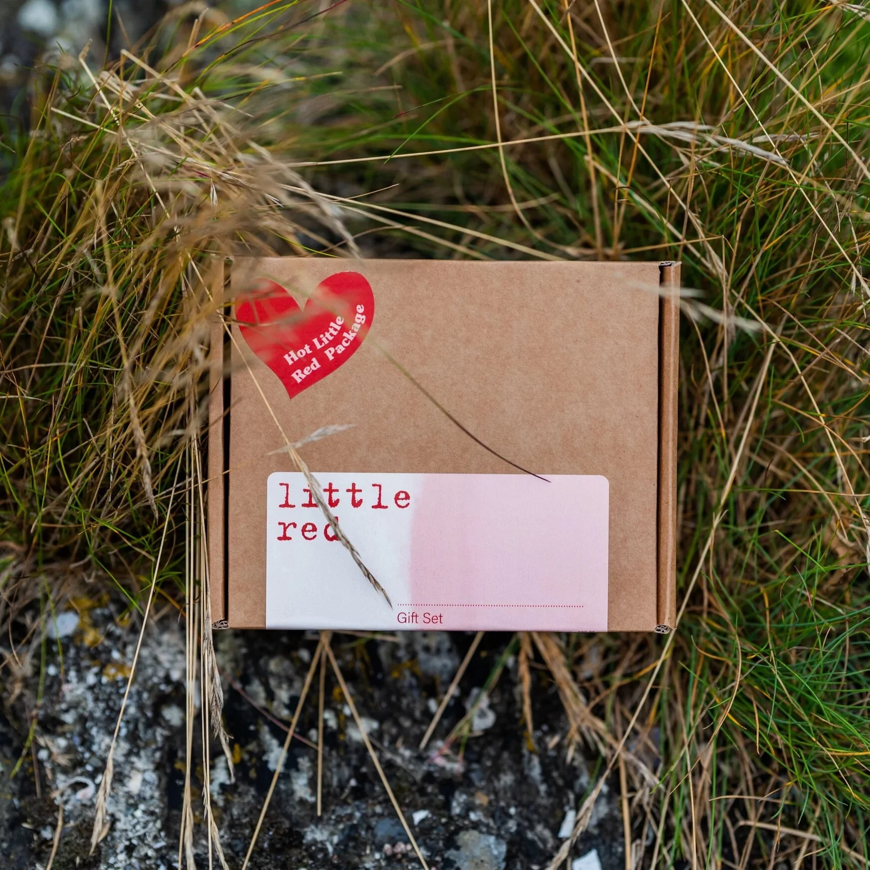 little red candle gift set