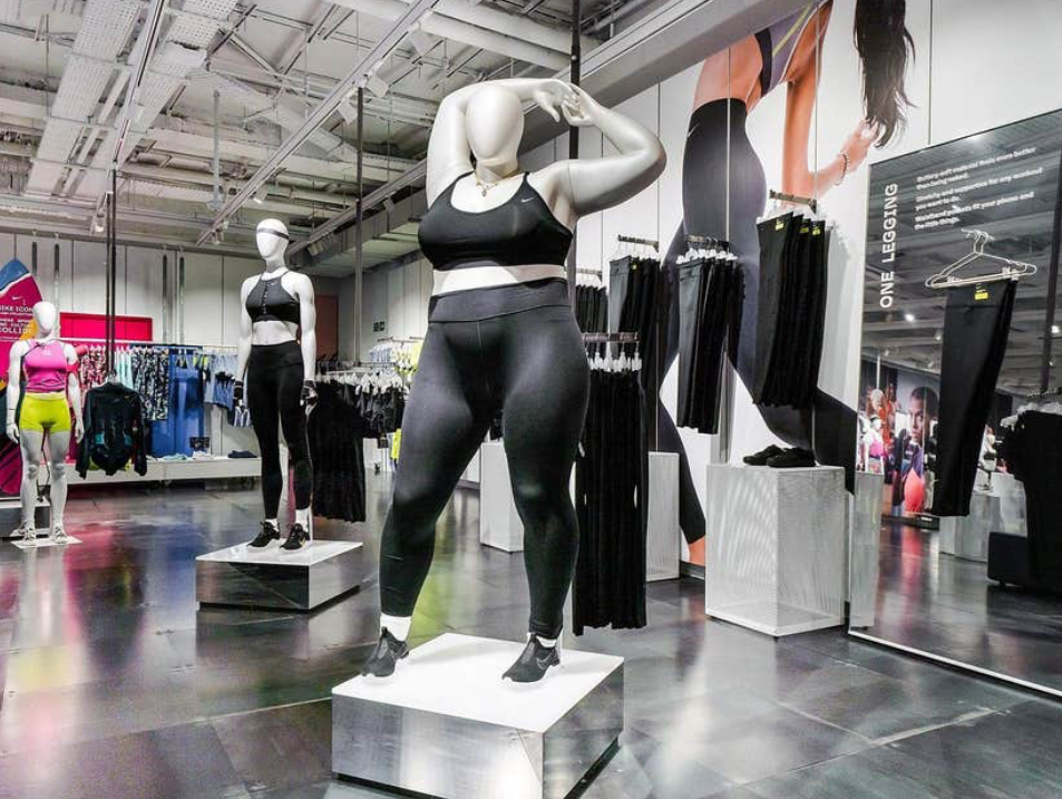 NIKE SLAMMED FOR 'NORMALISING OBESITY' WITH PLUS-SIZE MANNEQUINS — TOVA LEIGH My Stuff
