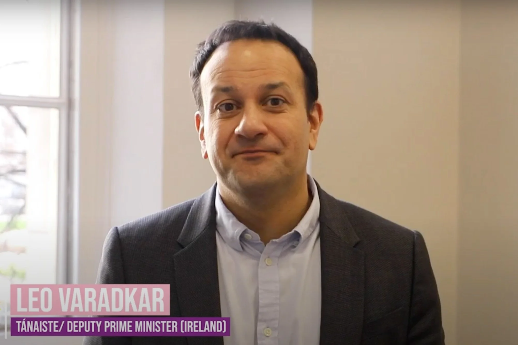 Irish deputy prime minister Leo Varadkar addresses Global Equality Caucus