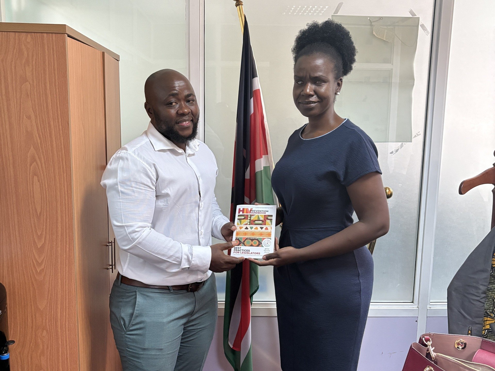 Last week, our Africa Regional Officer and Commonwealth & East Africa Lead Sheriff Mothopeng met with human rights leaders on the grounds of the Kenyan Parliament, furthering the Global Equality Caucus’ mission to promote peer-to-peer dialo