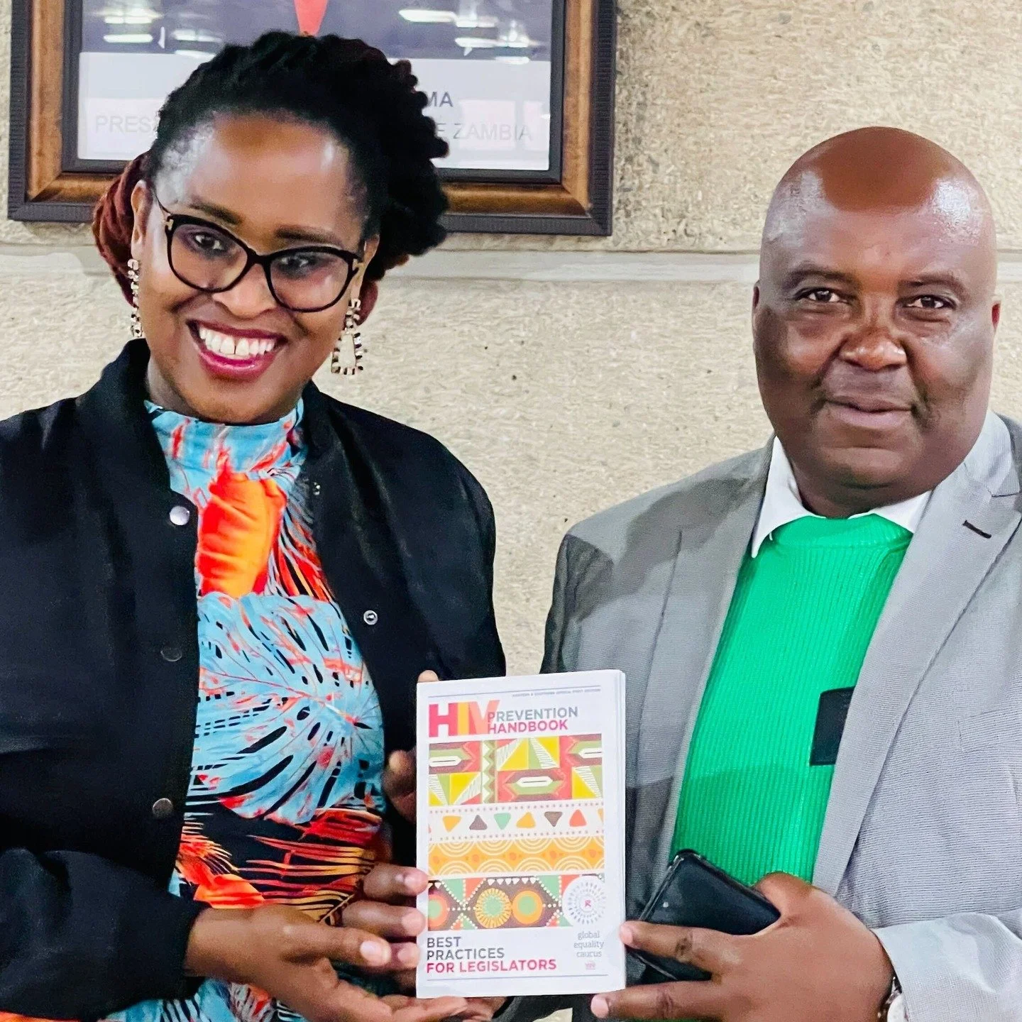 As part of an official visit to Zambia, GEC Regional Manager for Africa Tshepo R. Kgositau met with Hon. Leevan Chibombwe to discuss our mission to advance equality. We presented GEC's Eastern & Southern Africa HIV Prevention Handbook to highligh