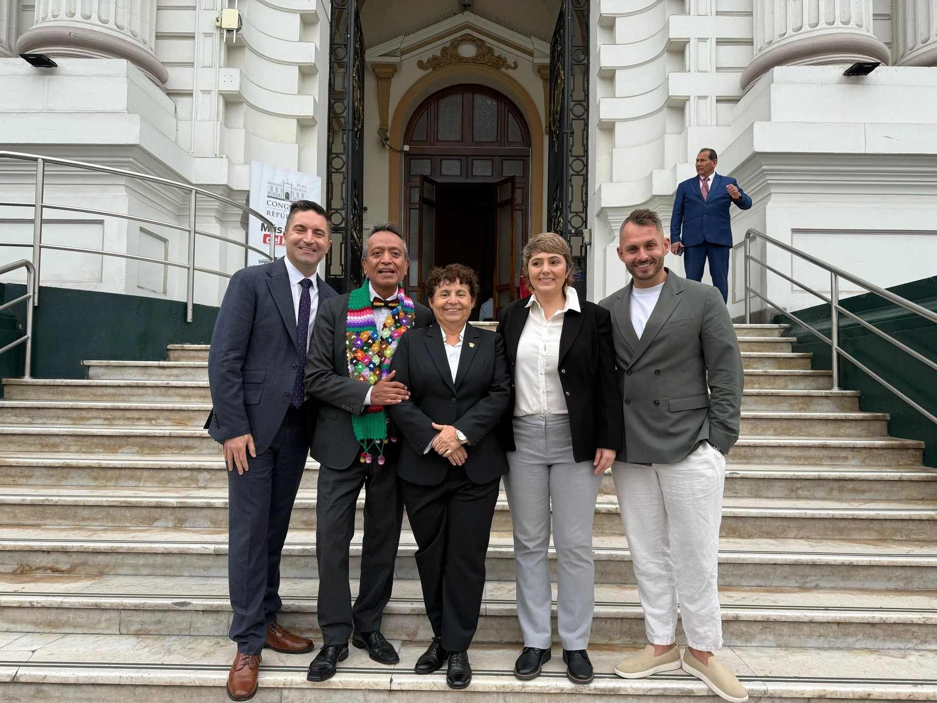 GEC Executive Director Aron le Fevre met with our champions Mexican Federal Deputy @jaimelopezvela, Peruvian Congresswoman @suselparedespique, Colombian Representative for the Chamber of Deputies @carogirabo, and U.S. State Representative @jackpatric