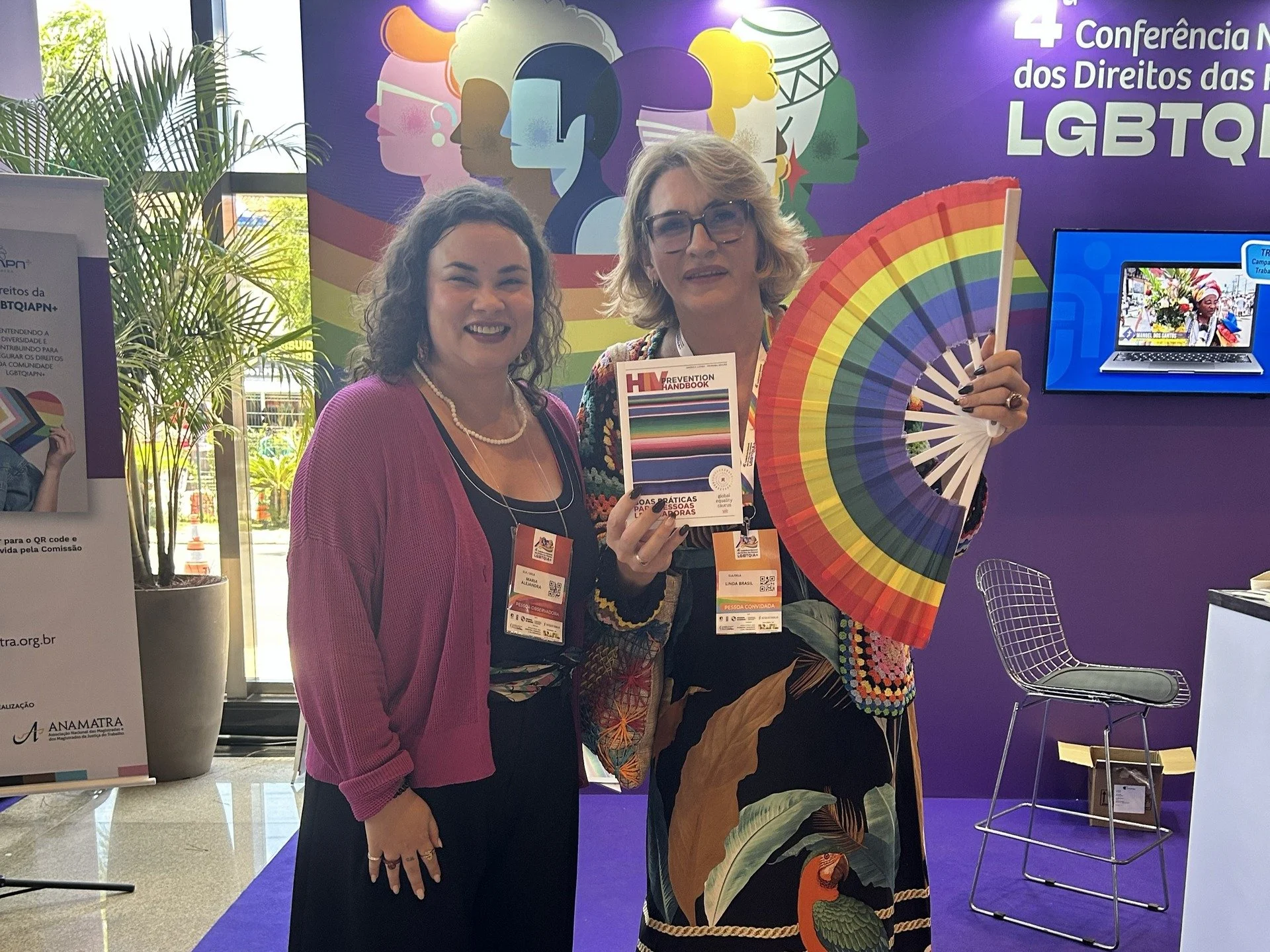 GEC was pleased to connect with MP @lindabrasilse, as well as @toni_reis, President of @aliancalgbti and founder of @grupodignidade, and several other civil society organizations during the 4th National LGBTQIA+ Rights Conference in Brasília.