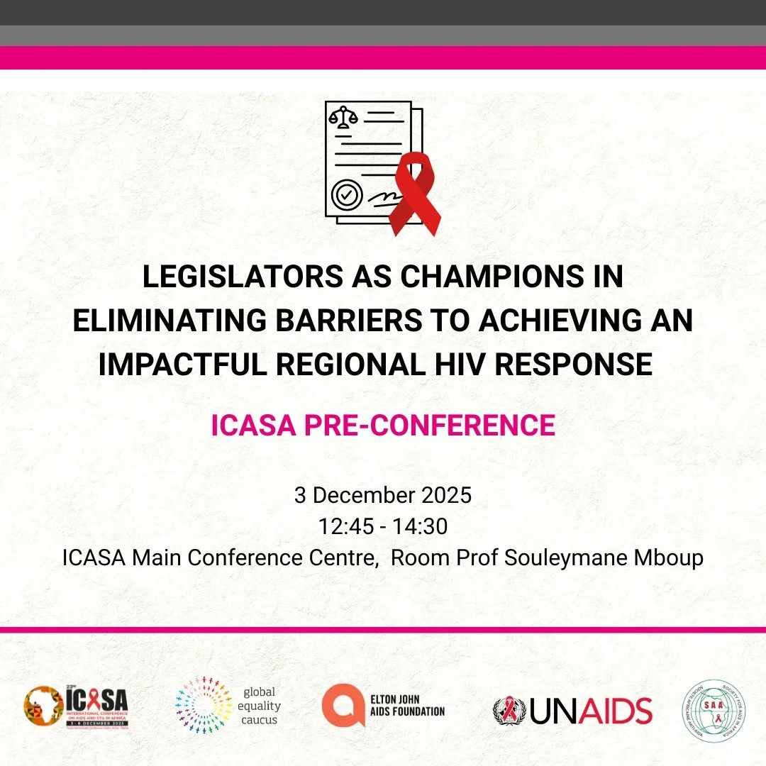 The Global Equality Caucus will host a pre-conference session at the International Conference on AIDS and STIs in Africa (ICASA) 2025. This important gathering will unite legislators from across Africa to discuss decriminalisation of LGBT+ communitie