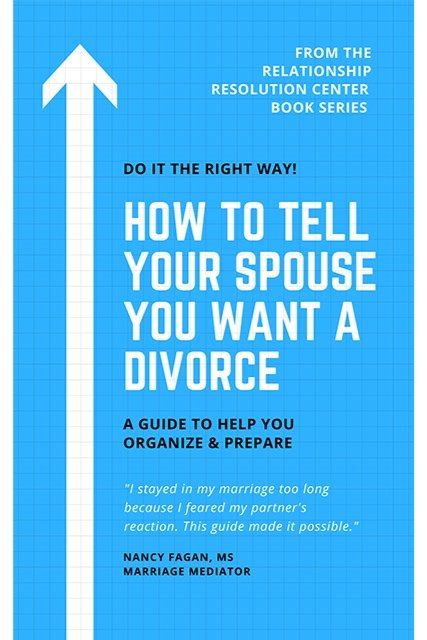 Workbook: How to Tell Your Spouse You Want a Divorce  (Copy)